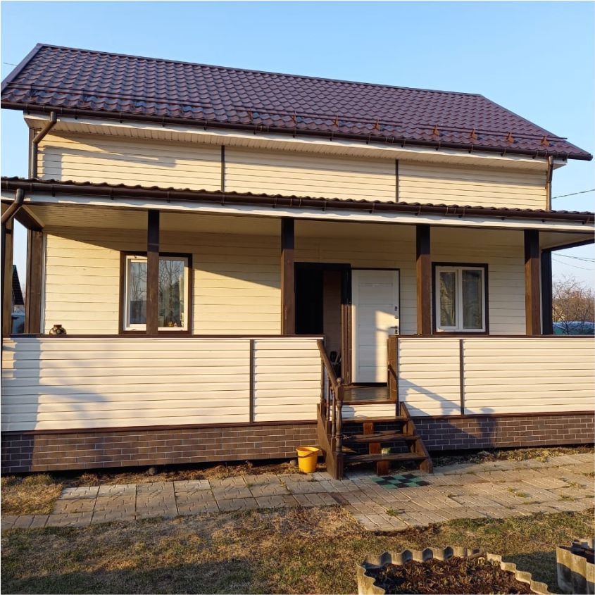 2-этажный дом 6х9,+ 18.кв.м терраса + 24 кв.м гараж, Раменский г.о.